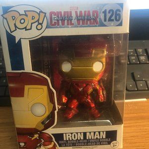 Marvel Captain America civil war. Iron man.  Pop toy 126